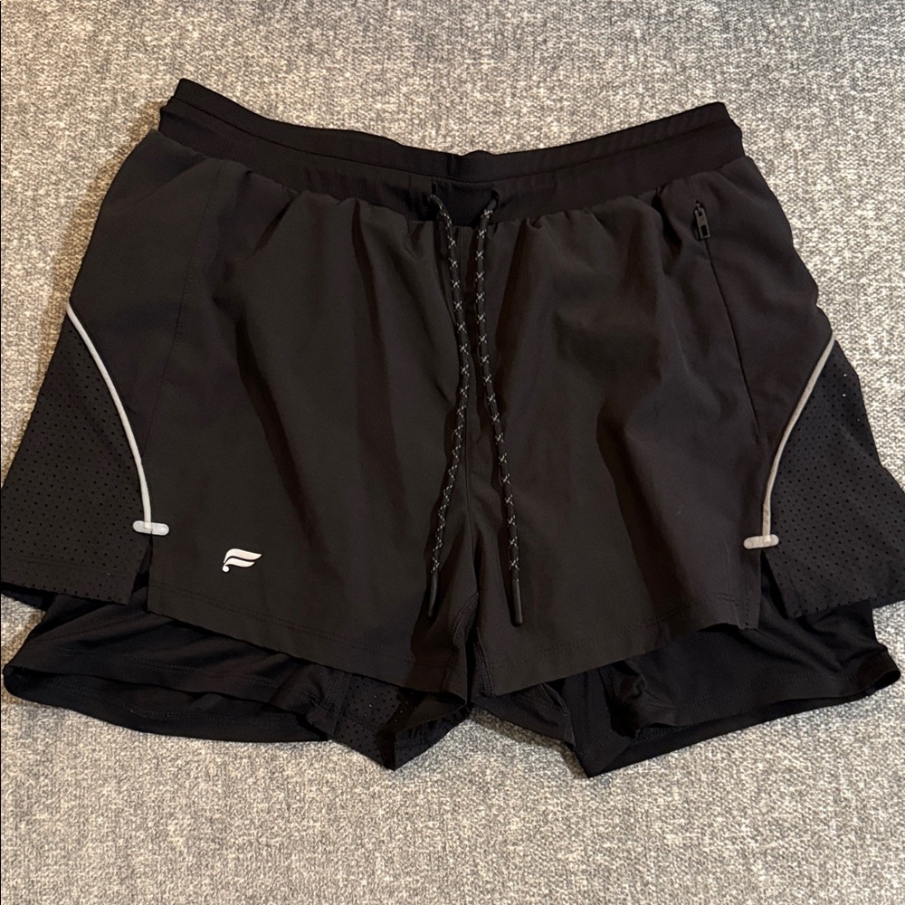 Fabletics Men's Black Athletic Shorts